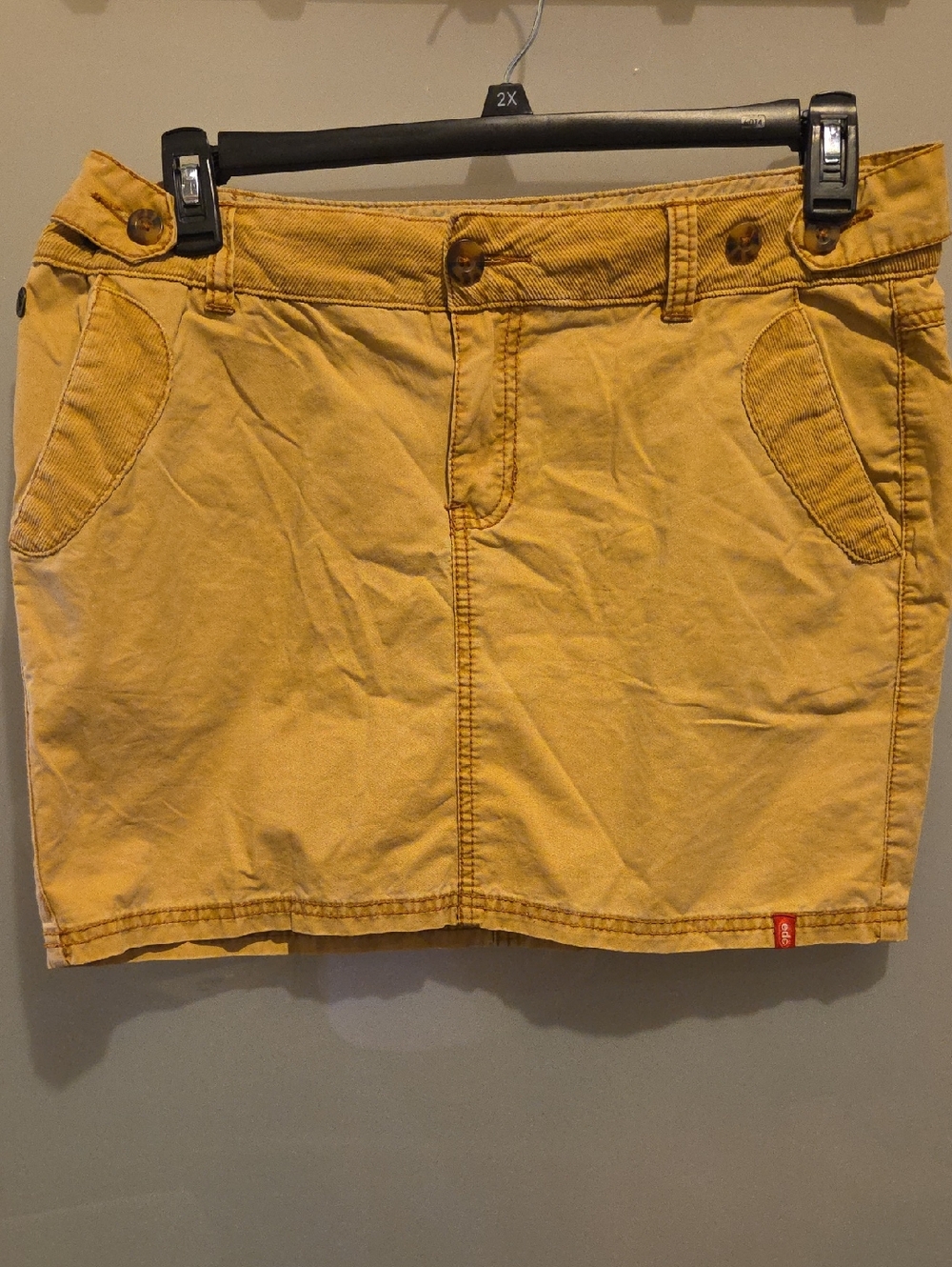 EDC Mustard Yellow Cotton Skirt